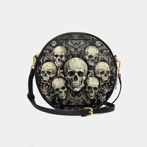 Skullette “Deathmark” Circle Crossbody Bag